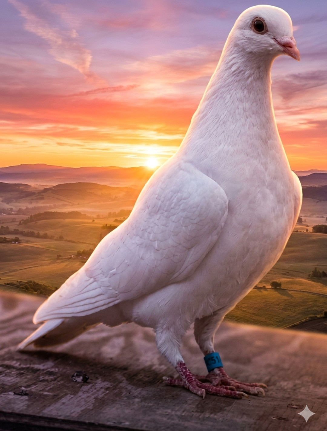 Close-up portrait of a white dove